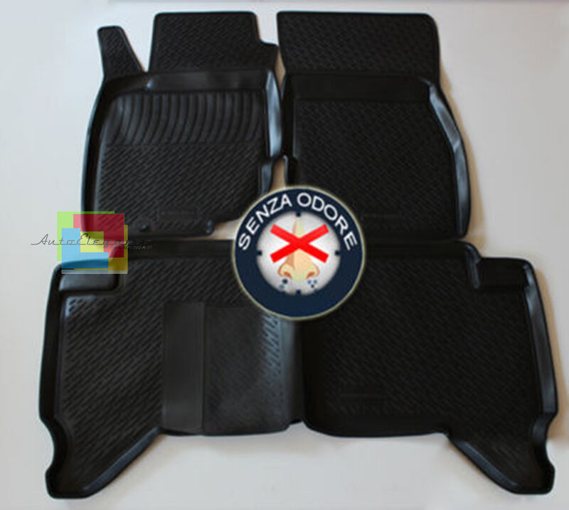 TOYOTA HILUX PICK UP 2010-2016 SET TAPPETINI AUTO IN GOMMA - TAPPETI TOP .-