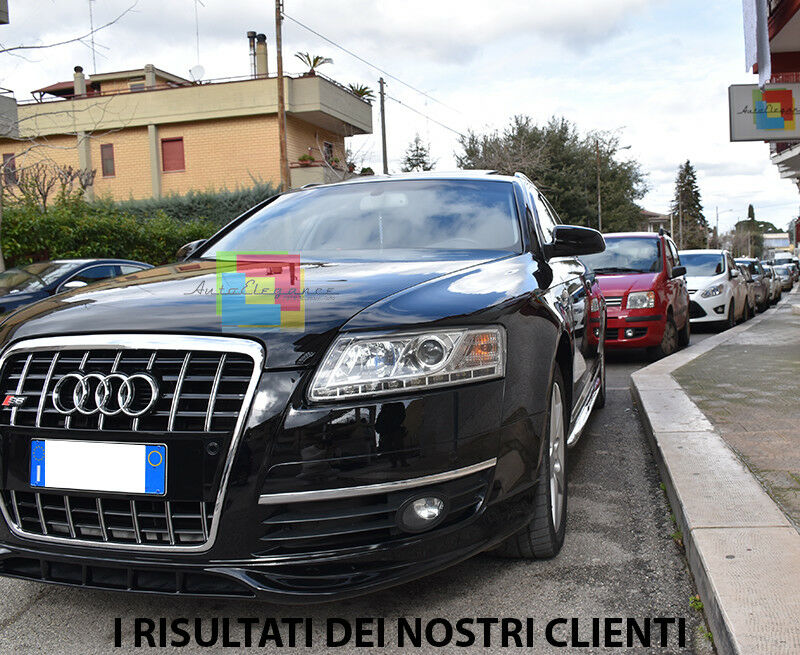 MINIGONNE LATERALI SLINE PER AUDI A6 4F C6 2004-2011 AVANT SPOILER SOTTOPORTA