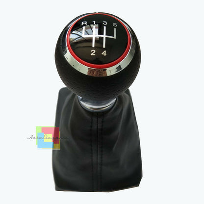 AUDI A3 8P S3 2003-2012 5 SPEED MANUAL GEAR KNOB IN LEATHER SLINE LOOK