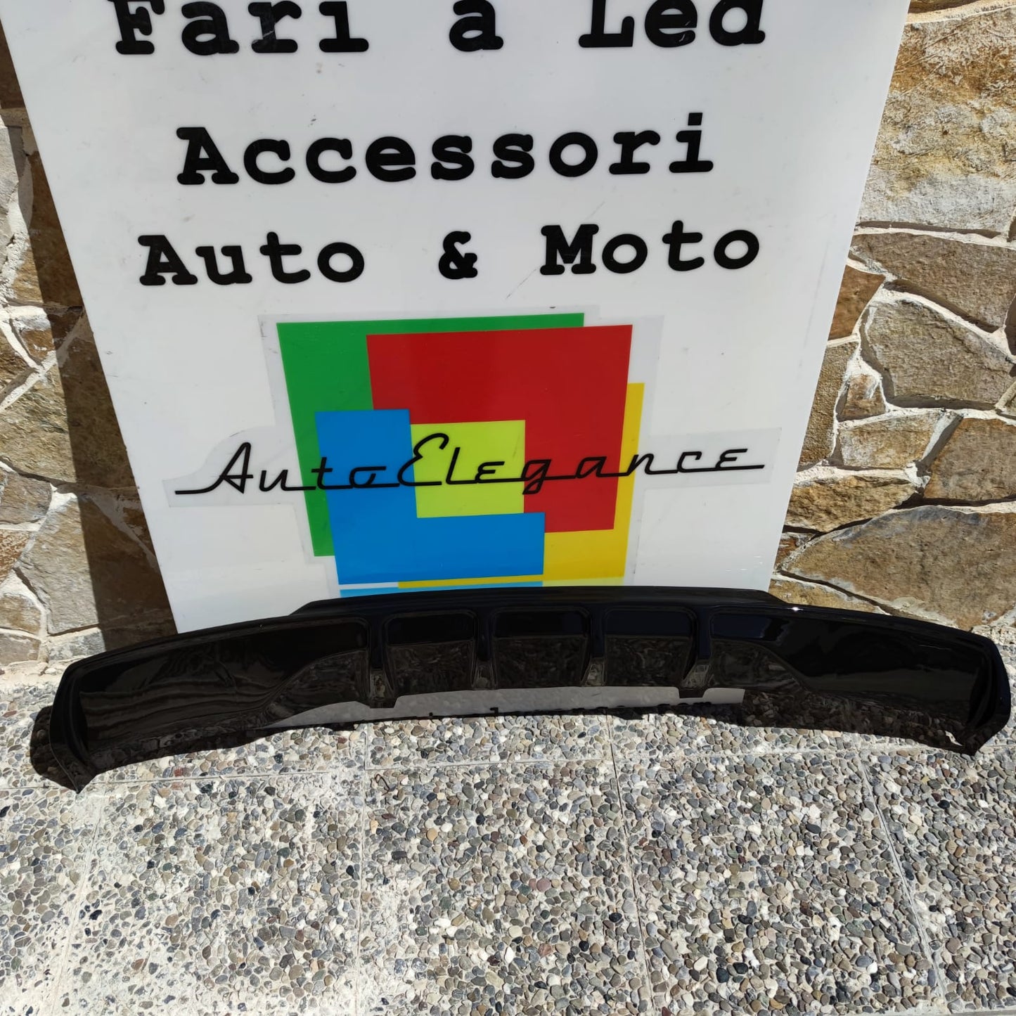 OPEL ASTRA K 2015+ REAR BUMPER DIFFUSER ABS BLACK OPC