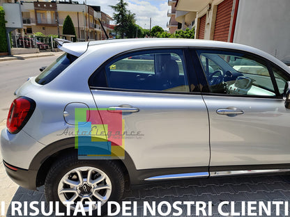 FIAT 500X ADDITIONAL REAR ROOF SPOILER WING LOW SPOILER GLOSSY BLACK