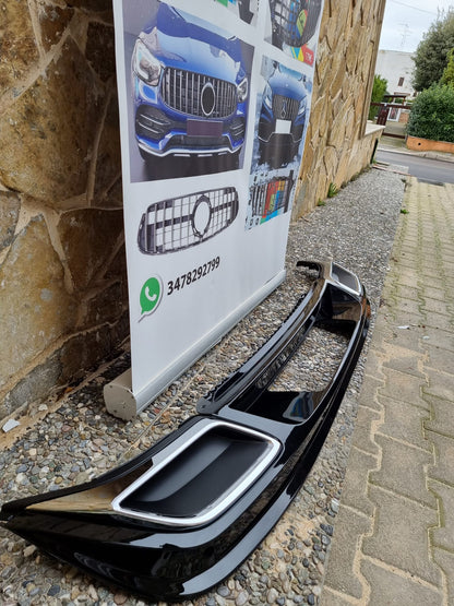 DIFFUSORE VW TIGUAN II AD1 2016+ SOTTO PARAURTI POSTERIORE LOOK R IN ABS