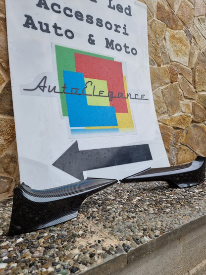 BMW SERIE 3 E92 E93 M 06-10 BAFFI SOTTO PARAURTI ANTERIORE CARBON LOOK M SPORT AUTOELEGANCERICAMBI