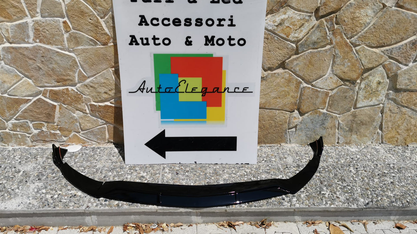MERCEDES A-CLASS W177 2018+ FRONT BUMPER SPLITTER BLACK AMG A45 BLADE