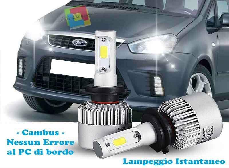 FORD C MAX 2007-2010 LED LOW BEAM HEADLIGHTS INSTANT FLASH 6000K