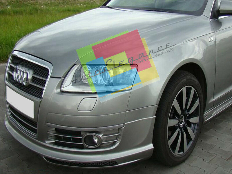 SOTTO PARAURTI PER AUDI A6 C6 4F 2005 AL 2008 SPOILER ANTERIORE DESIGN S6 RS6 -