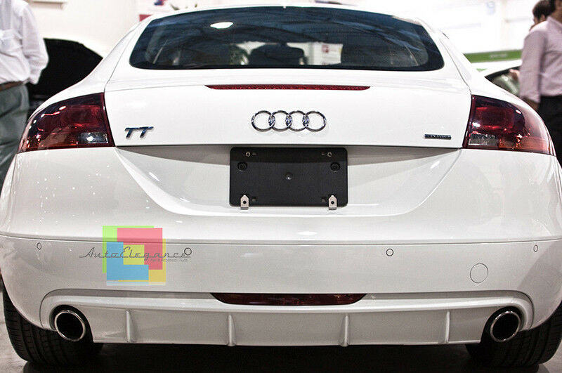 DIFFUSORE SOTTO PARAURTI POSTERIORE PER AUDI TT 8J 2006-2014 DOPPIA USCITA .-