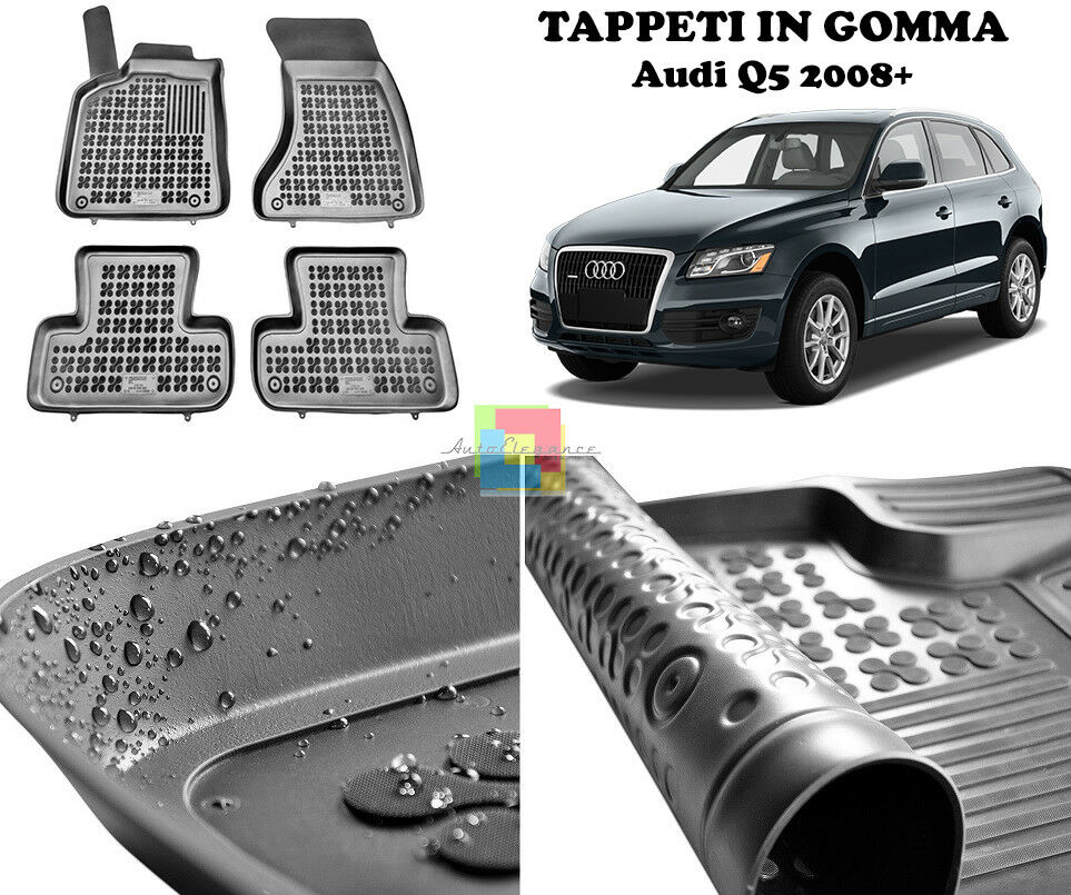 AUDI Q5 2008-2016 TAPPETINI AUTO GOMMA - TAPPETI TOP QUALITA -1- AUTOELEGANCERICAMBI