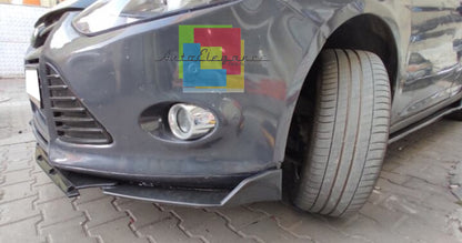 SPLITTER FORD FOCUS III MK3 LIP GLOSS BLACK UNDER BUMPER ABS