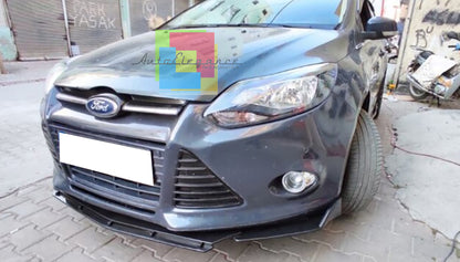 SPLITTER FORD FOCUS III MK3 LIP GLOSS BLACK UNDER BUMPER ABS