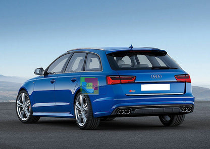 SOTTO PARAURTI AUDI A6 4G C7 2015-2018 DIFFUSORE POSTERIORE S6 & TERMINALI