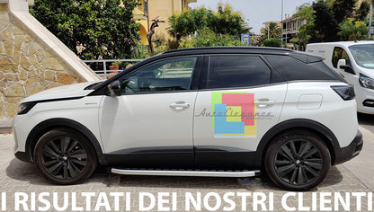 PEDANE LATERALI PEUGEOT 3008 SUV 2021+ FACELIFT SOTTO PORTA ANTISCIVOLO