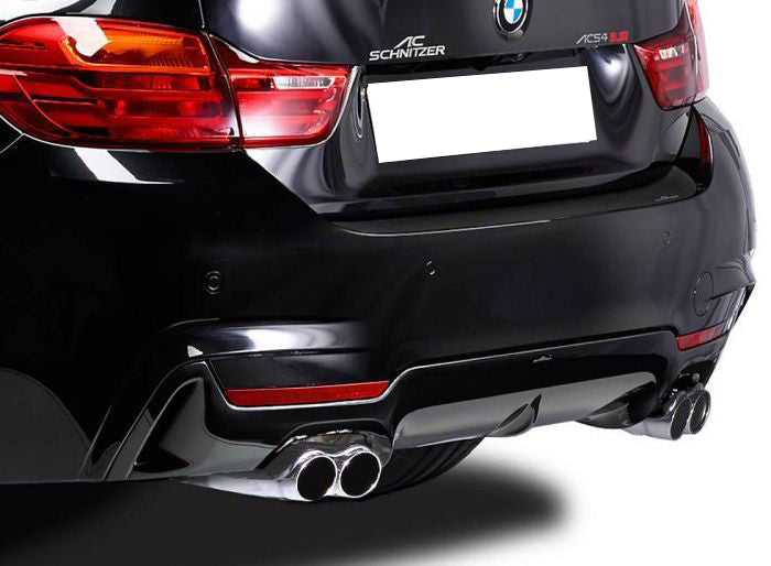 BMW SERIE 4 F32 F33 F36 SOTTO PARAURTI POSTERE DIFFUSORE LOOK M4 AUTOELEGANCERICAMBI