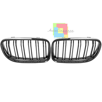 GRIGLIA ANTERIORE M3 CABONIO BMW SERIE 3 E90 E91 2008-2011 RESTYLING LCI DOPPIA