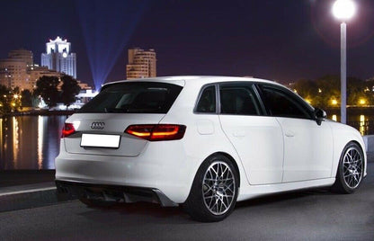 SOTTO PARAURTI AUDI A3 8V SPORTBACK 2012-2015 DIFFUSORE RS3 ABS - NERO LUCIDO