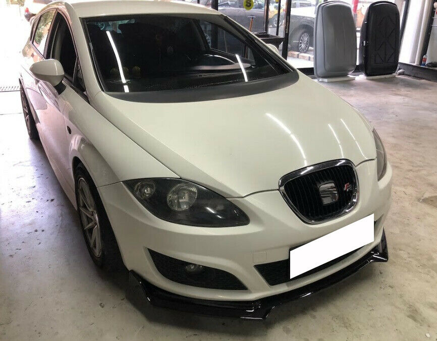 LAMA SOTTO PARAURTI ANTERIORE SEAT LEON 1P ABS SPORTIVO NERO LIP SPOILER