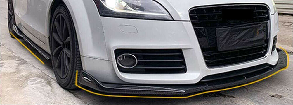 SPLITTER SOTTO PARAURTI ANTERIORE AUDI TT 8J ABS SPORTIVO CARBON SPOILER RSTT