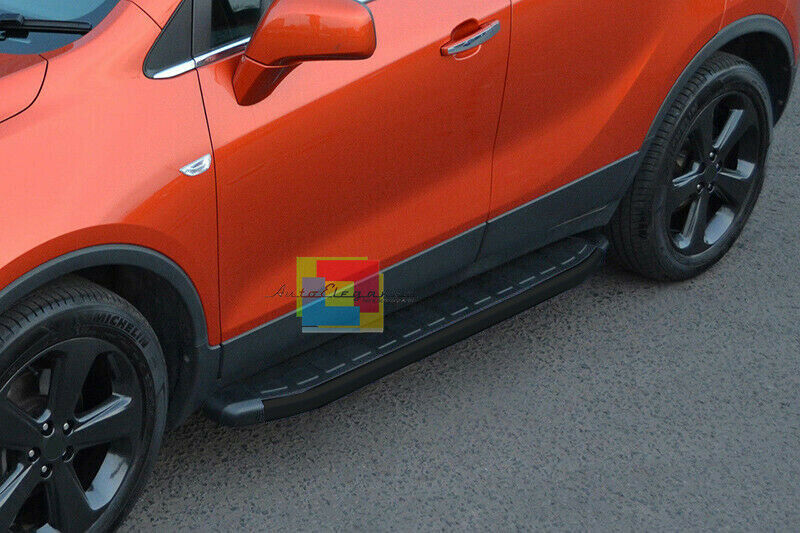 SOTTOPORTA IN ALLUMINIO OPEL MOKKA MOKKA X 2012-2015 PEDANE LATERALI NERO - NEW