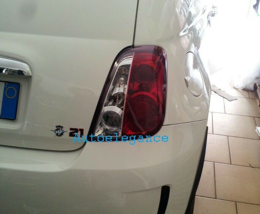 REAR LIGHTS FIAT 500 2007+ RED SMOKE SPORTY LOOK