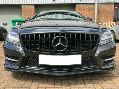 FRONT GRILLE MERCEDES CLS W218 2011-2014 MASK BLACK PROFILES