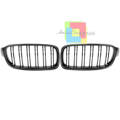 GRIGLIA ANTERIORE CALANDRA CARBON DOPPIA FASCIA M - BMW SERIE 3 F30 F31 2011+