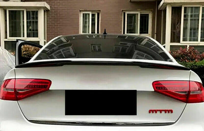 SPOILER LOOK RS4 POSTERIORE COFANO AUDI A4 B8 8K BERLINA 2008-2015 IN ABS /