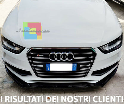 SOTTO PARAURTI ANTERIORE AUDI A4 B8 2012 al 2015 SPOILER ABS / PLASTIC NERO -