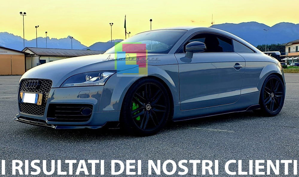 GRIGLIA ANTERIORE NERO LUCIDO PER AUDI TT 8J 2006-2014 CALANDRA RSTT NIDO D'APE