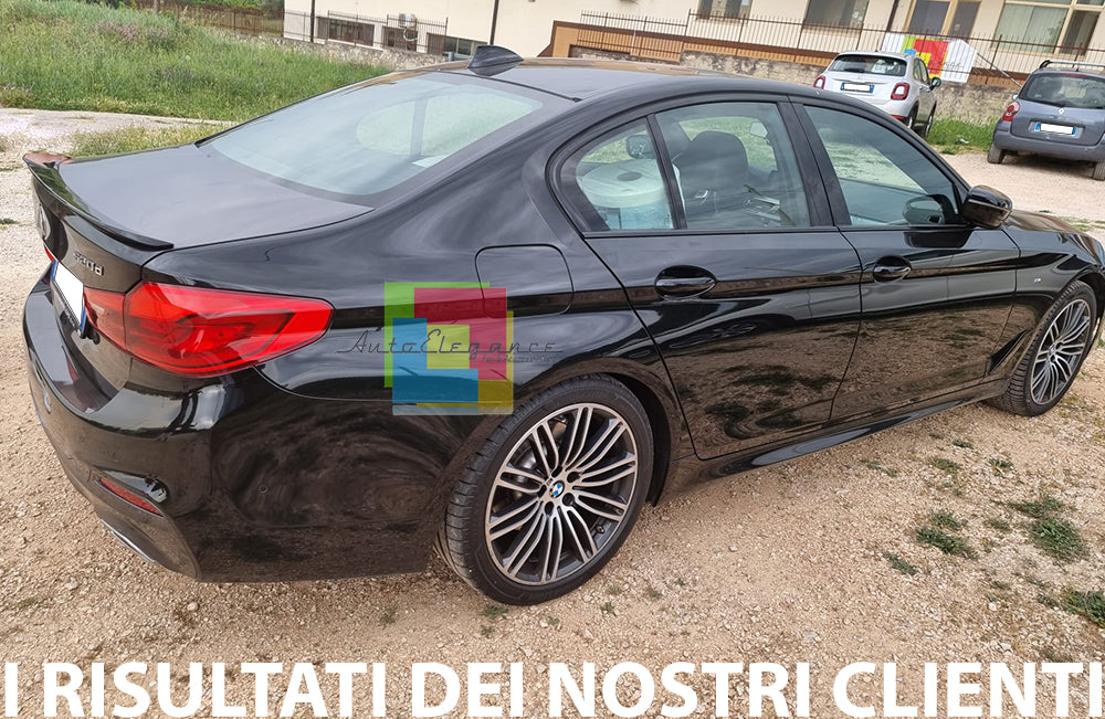 SPOILER POSTERIORE COFANO BMW SERIE 5 G30 2016+ ABS NERO LUCIDO LOOK M5 0323