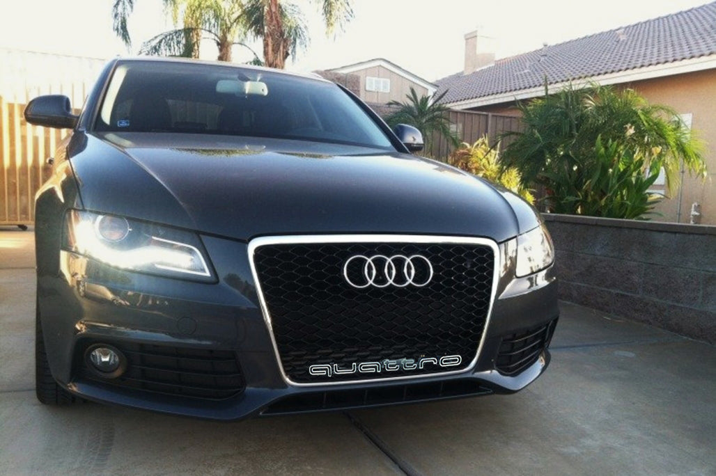 CALANDRA AUDI A4 B8 8K 2008-2012 NIDO D'APE GRIGLIA ANTERIORE QUATTRO CROMO AUTOELEGANCERICAMBI