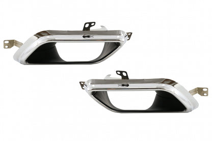 RANGE ROVER VELAR DIFFUSORE POSTERIORE ABS TERMINALI INOX CROMATO