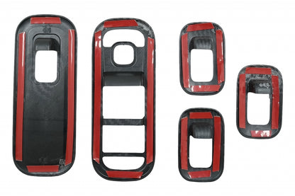 MERCEDES CLASSE A W177 SET MODANATURE PULSANTI FINESTRINI CARBON LOOK
