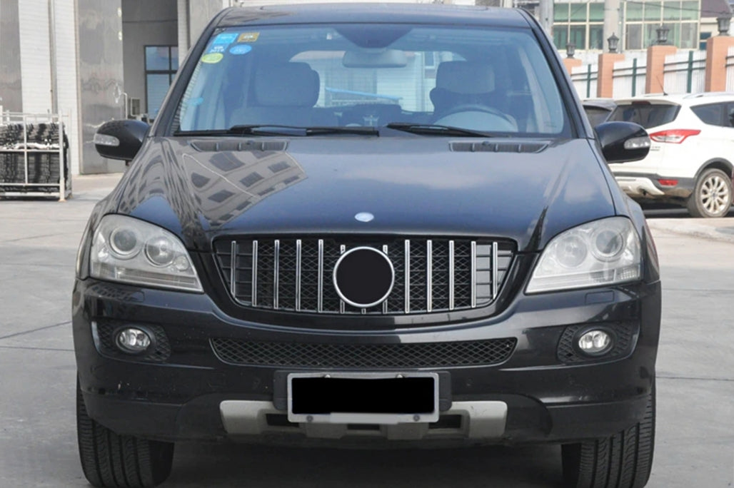 CALANDRA SATINATA MERCEDES ML W164 2005-2008 GRIGLIA ANTERIORE PANAMERICANA AUTOELEGANCERICAMBI