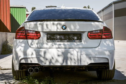 BMW SERIE 3 F30 BERLINA PARAURTI POSTERIORE DOPPIO LOOK M PERFORMANCE AUTOELEGANCERICAMBI