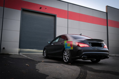 MERCEDES CLA W117 REAR DIFFUSER UNDER REAR BUMPER AMG MATT BLACK