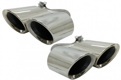 PORSCHE CAYENNE 9YA 3.0 2018+ CHROME STAINLESS STEEL EXHAUST TIPPER