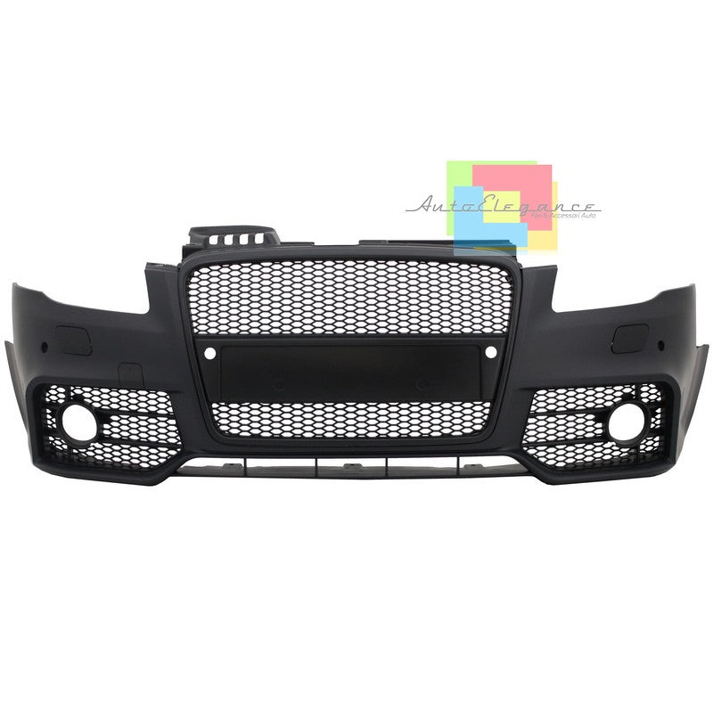 AUDI A4 B7 2004-2007 PARAURTI ANTERIORE COMPLETO + GRIGLIA ANTERIORE LOOK RS4 AUTOELEGANCERICAMBI