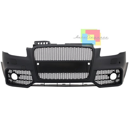 AUDI A4 B7 2004-2007 PARAURTI ANTERIORE COMPLETO + GRIGLIA ANTERIORE LOOK RS4 AUTOELEGANCERICAMBI