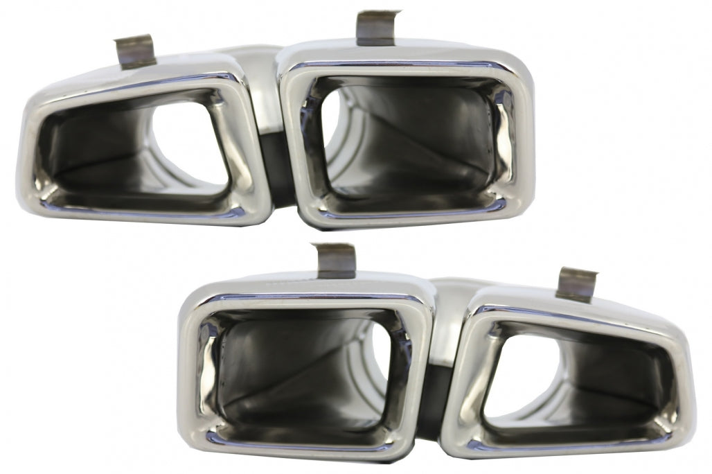 MERCEDES ML W166 AMG LOOK EXHAUST TIPPER STAINLESS STEEL CHROME