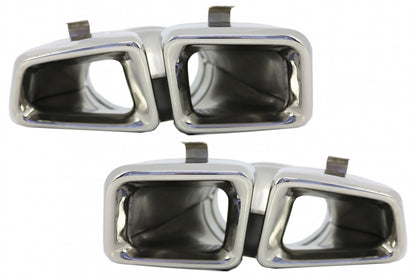 MERCEDES ML W166 AMG LOOK EXHAUST TIPPER STAINLESS STEEL CHROME