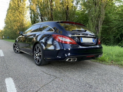 MERCEDES CLS W218 LIFT EXHAUST TIPPER AMG LOOK STAINLESS STEEL CHROME
