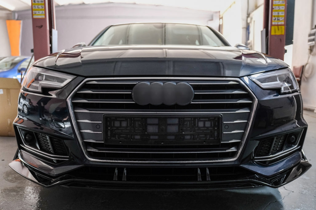 AUDI A4 B9 2015-2018 SLINE SPOILER SOTTO PARAURTI ANTERIORE LOOK RS4 S4 SPLITTER AUTOELEGANCERICAMBI