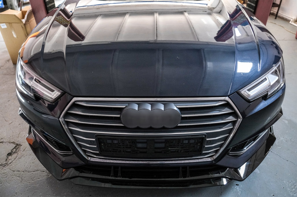 AUDI A4 B9 2015-2018 SLINE SPOILER SOTTO PARAURTI ANTERIORE LOOK RS4 S4 SPLITTER AUTOELEGANCERICAMBI