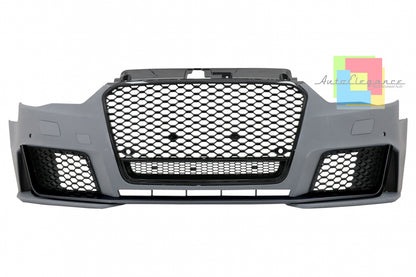 AUDI A3 8V 2012-2016 PARAURTI ANTERIORE COMPLETO LOOK RS3 AUTOELEGANCERICAMBI