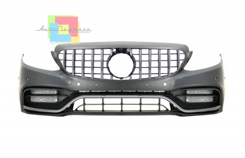 MERCEDES C-CLASS W205 S205 C205 A205 FRONT BUMPER WITH AMG GRILLE
