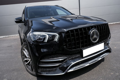 GRIGLIA ANTERIORE MERCEDES GLE W167 C167 2019+ MASCHERINA NERO LUCIDO 0289