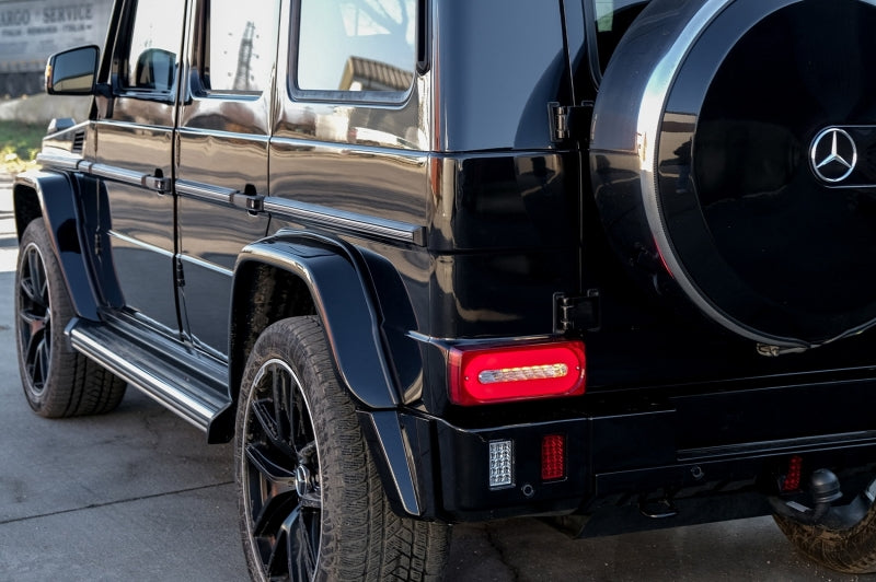 FARI POSTERIORI LIGHTBAR LED MERCEDES G W463 1989-2015 ROSSO / TRASPARENTE