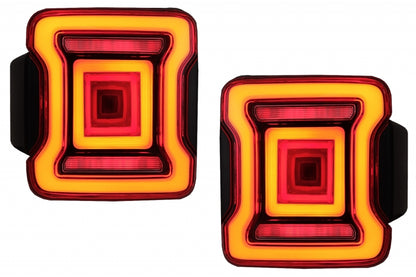 JEEP WRANGLER JL IV 2018+ PAIR OF LED REAR LIGHTS DYNAMIC FULL LED LIGHTBAR