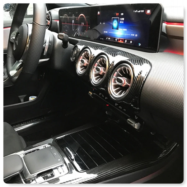 MERCEDES CLASSE A W177 2018+ CORNICE PLANCIA CENTRALE CARBON LOOK