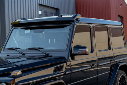 MERCEDES CLASSE G W463 1989+ SPOILER ANTERIORE SUL TETTO LUCI LED AGGGIUNTIVE AMG